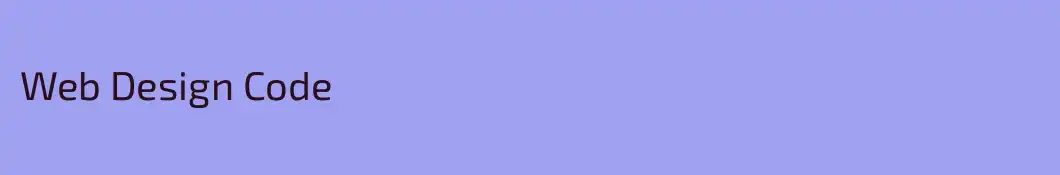 Web Design Code